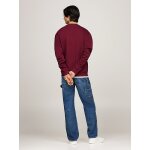 Ανδρική Μπλούζα Φούτερ TOMMY JEANS REG BADGE CREW DM0DM17986 Μπορντώ - Image 2