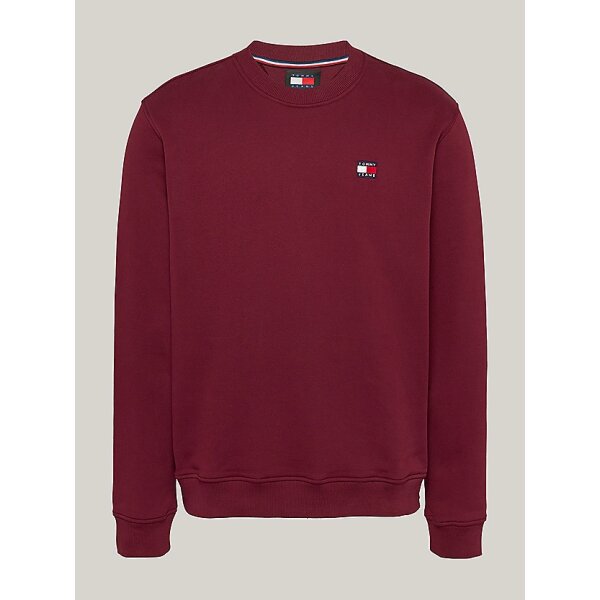 DM0DM17986_VLP_alternate4 - Αντιγραφή Ανδρική Μπλούζα Φούτερ TOMMY JEANS REG BADGE CREW DM0DM17986 Μπορντώ - Image 4