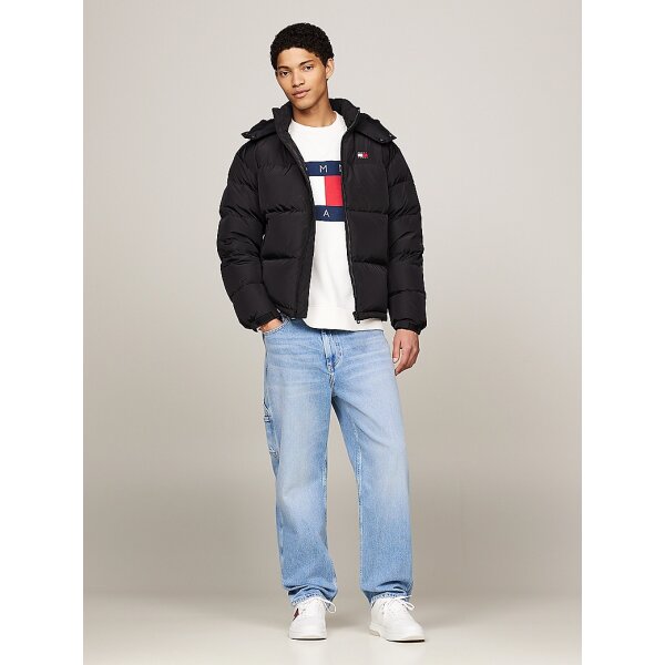 DM0DM19537_BDS_alternate1 Ανδρικό Μπουφάν TOMMY JEANS ALASKA PUFFER DM0DM19537 Μαύρο - Image 2