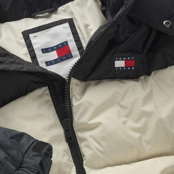 Ανδρικό Μπουφάν TOMMY JEANS ALASKA COLORBLOCK PUFFER DM0DM19639 Μπεζ - Image 4
