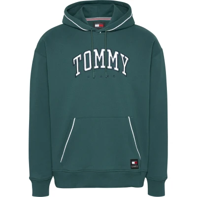 Ανδρική Μπλούζα Φούτερ TOMMY JEANS RLX VARSITY PIPPING DM0DM19760 πράσινο