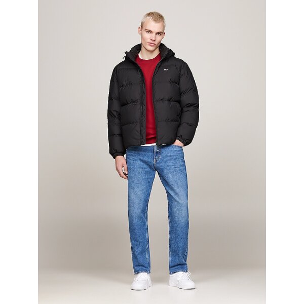 DM0DM19786_BDS_alternate1 Ανδρικό Μπουφάν TOMMY JEANS PLUS SIZE ESSENTIAL DOWN DM0DM19786 Μαύρο - Image 2