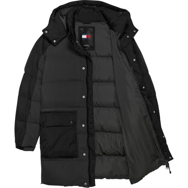 DM0DM19999BDS_I Ανδρικό Μπουφάν TOMMY JEANS TWO TONE PARKA DM0DM19999 Μαύρο - Image 4