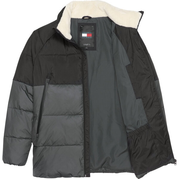 Ανδρικό Μπουφάν TOMMY JEANS POLY TWO TONE PUFFER DM0DM20000 Μαύρο - Image 3