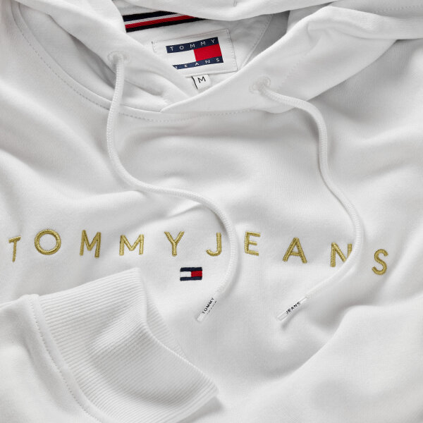 DM0DM20503YBR_D3 Ανδρική Μπλούζα Φούτερ TOMMY JEANS REG LINEAR GOLD DM0DM20503 Λευκό - Image 2
