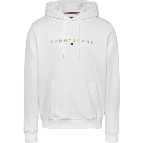 DM0DM20503YBR_F Ανδρική Μπλούζα Φούτερ TOMMY JEANS REG LINEAR GOLD DM0DM20503 Λευκό - Image 1