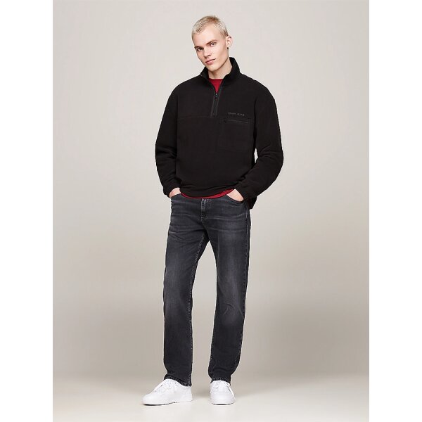 DM0DM20506_BDS_alternate1 Ανδρική Μπλούζα FLEECCE TOMMY JEANS RLX SCLASSIC DM0DM20506 Μαύρο - Image 2