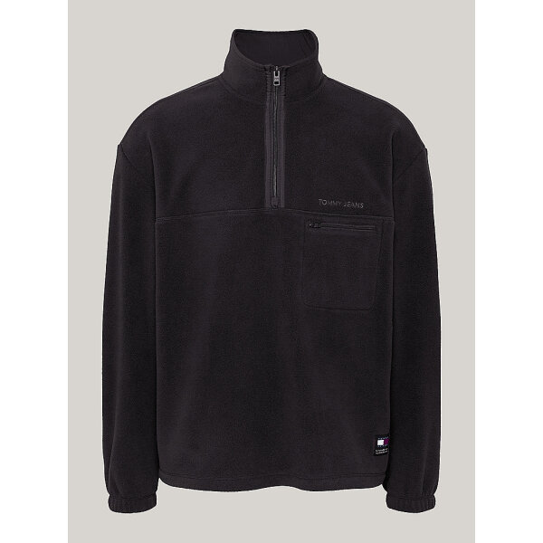 DM0DM20506_BDS_alternate4 Ανδρική Μπλούζα FLEECCE TOMMY JEANS RLX SCLASSIC DM0DM20506 Μαύρο - Image 1