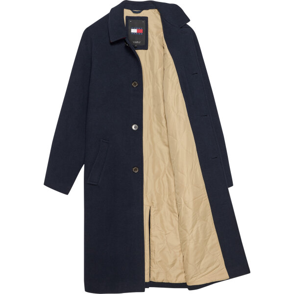 DM0DM20589C1G_I Ανδρικό Παλτό TOMMY JEANS WOOL COAT DM0DM20589 Μπλε - Image 2