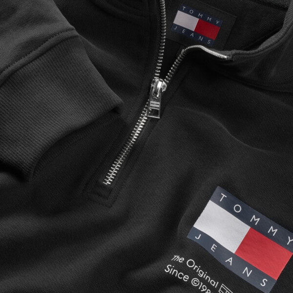 Ανδρική Μπλούζα Φούτερ TOMMY JEANS REG ENTRY HALF ZIP DM0DM20592 Μαύρο - Image 2