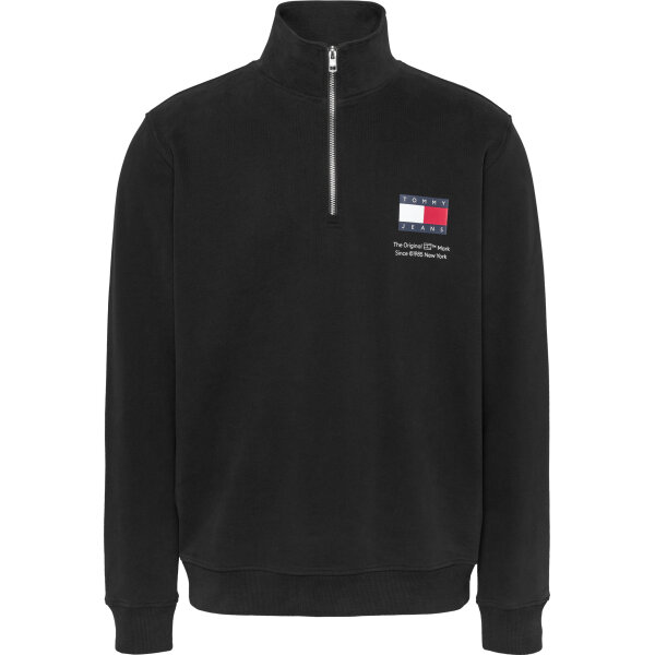 Ανδρική Μπλούζα Φούτερ TOMMY JEANS REG ENTRY HALF ZIP DM0DM20592 Μαύρο - Image 1