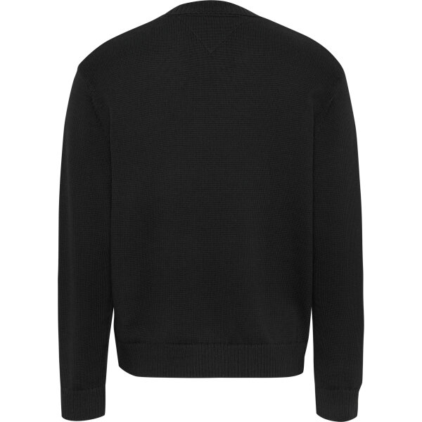Ανδρικό Πουλόβερ TOMMY JEANS REG BADGE SWEATER DM0DM20706 Μαύρο - Image 2