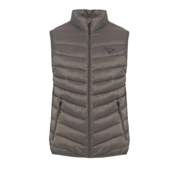 FBM010-001-01_GREY_7 Ανδρικό Γιλέκο FUNKY BUDDHA FBM010-001-01 Γκρί - Image 3