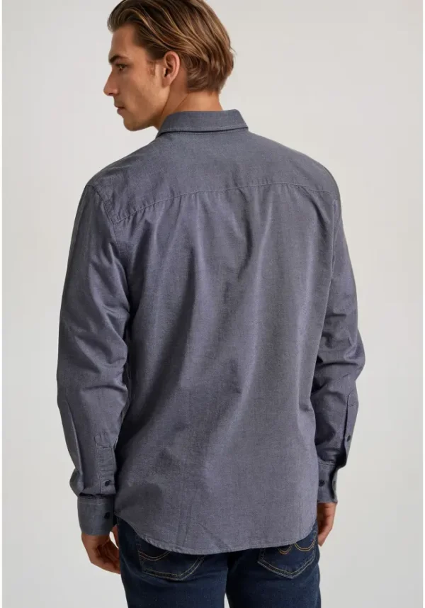 Ανδρικό Πουκάμισο FUNKY BUDDHA FBM010-001-05 Γκρί - Image 2