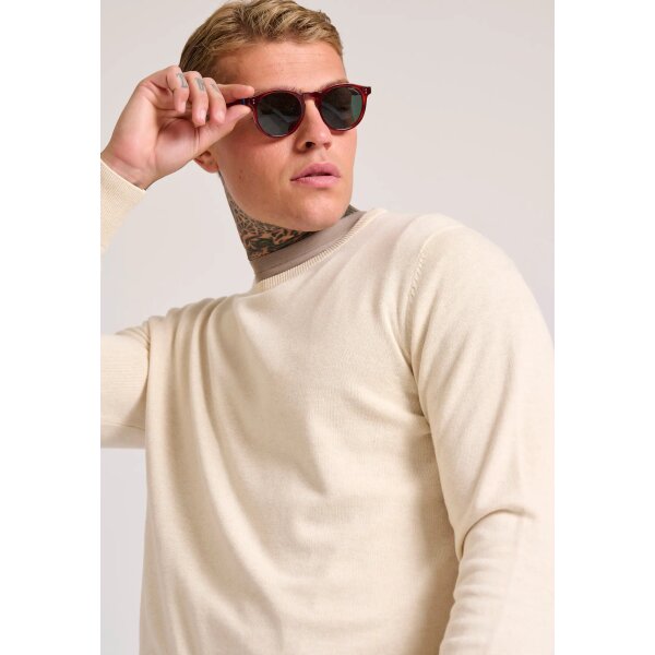 Ανδρικό Πλεκτό Λαιμόκοψη FUNKY BUDDHA FBM010-001-09 Εκρού24 - Image 2