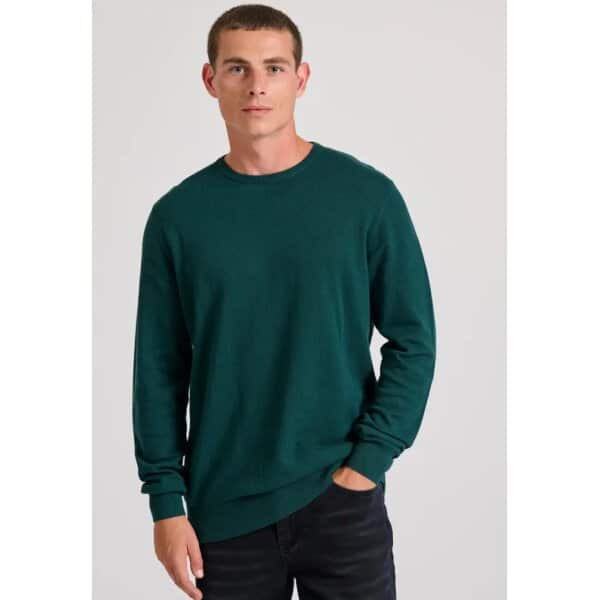 FBM010-001-09_DK_MOSS_MEL_1 Ανδρικό Πλεκτό Λαιμόκοψη FUNKY BUDDHA FBM010-001-09 Πράσινο - Image 1