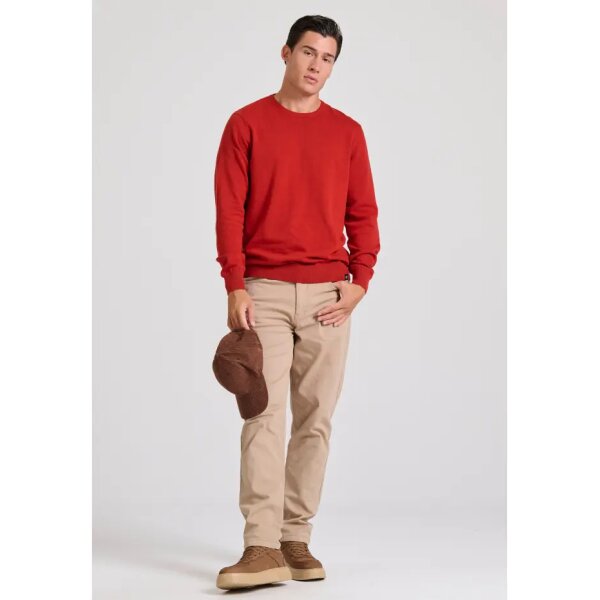 Ανδρικό Πλεκτό Λαιμόκοψη FUNKY BUDDHA FBM010-001-09 κόκκινο - Image 3