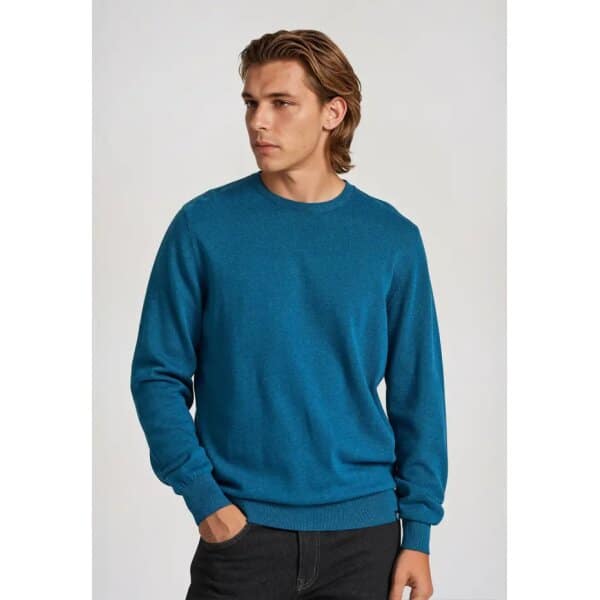 Ανδρικό Πλεκτό Λαιμόκοψη FUNKY BUDDHA FBM010-001-09 μπλε - Image 1