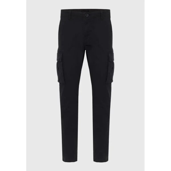 FBM010-002-02_BLACK_6 Ανδρικό Παντελόνι CARGO FYNKY BUDDHA FBM010-002-02 Μαύρο - Image 3