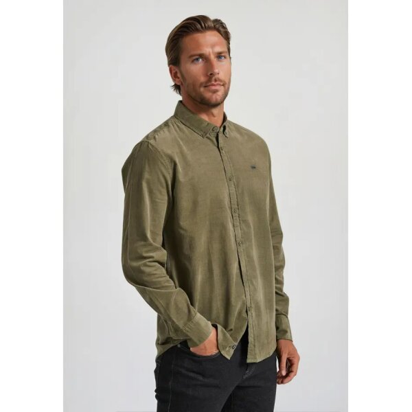 Ανδρικό Πουκάμισο FUNKY BUDDHA FBM010-002-05 Χακί - Image 1