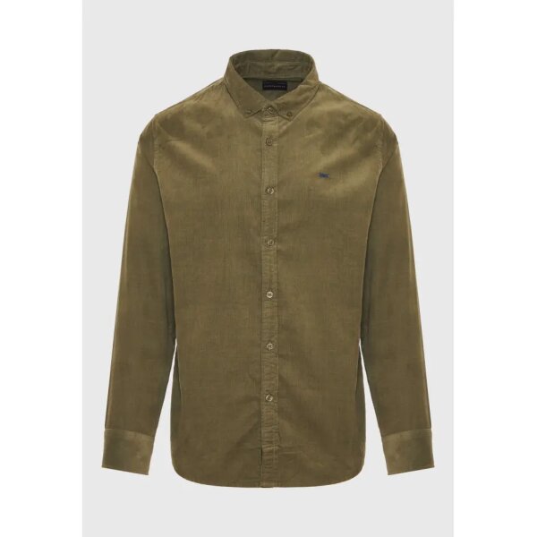 Ανδρικό Πουκάμισο FUNKY BUDDHA FBM010-002-05 Χακί - Image 2