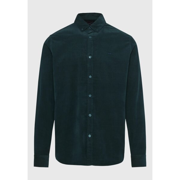 Ανδρικό Πουκάμισο Κοτλέ FUNKY BUDDHA FBM010-002-05 Πράσινο - Image 1