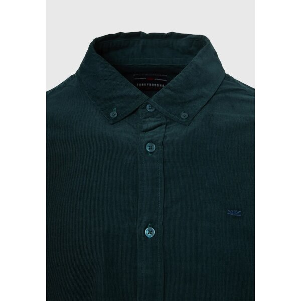 Ανδρικό Πουκάμισο Κοτλέ FUNKY BUDDHA FBM010-002-05 Πράσινο - Image 2