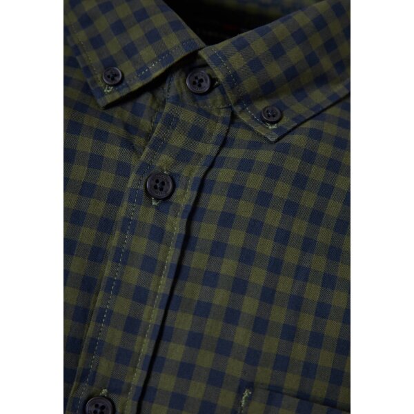 Ανδρικό Πουκάμισο Καρό FUNKY BUDDHA FBM010-003-05 Πράσινο - Image 3