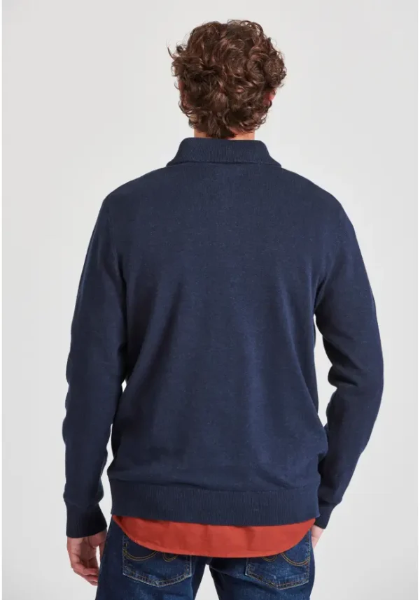 Ανδρικό Πλεκτό με Φερμουαρ FUNKY BUDDHA FBM010-003-09 Μπλε - Image 3