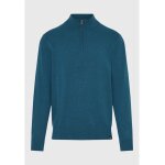 Ανδρικό Πλεκτό με Φερμουαρ FUNKY BUDDHA FBM010-003-09 Πετρόλ