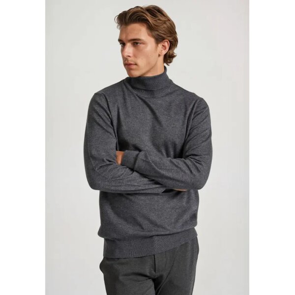 FBM010-005-09_DK_GREY_MEL_1 Ανδρική Μπλούζα Ζιβάγκο FUNKY BUDDHA FBM010-005-09 Γκρί - Image 1