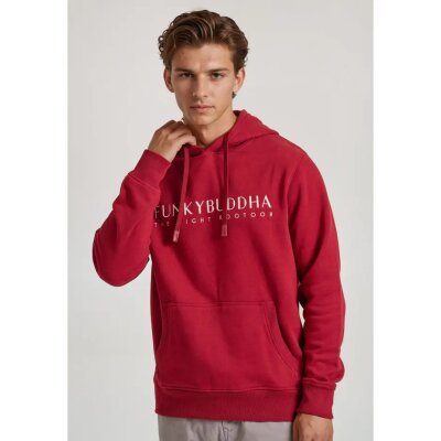 Ανδρική Μπλούζα Φούτερ FUNKY BUDDHA FBM010-006-06 Μπορντώ