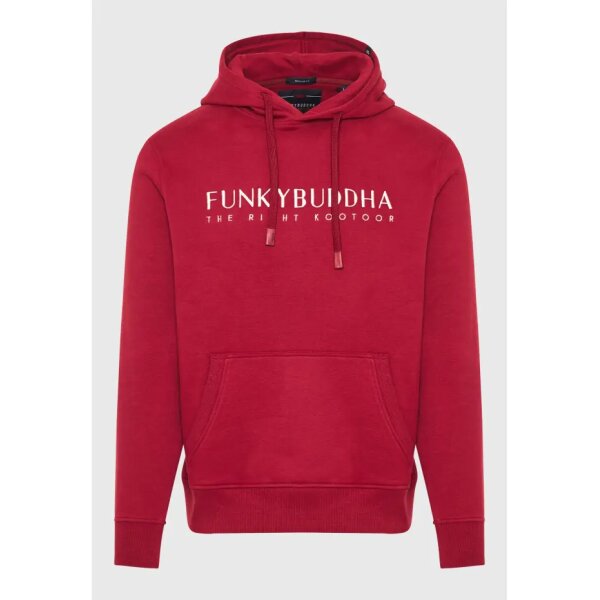 Ανδρική Μπλούζα Φούτερ FUNKY BUDDHA FBM010-006-06 Μπορντώ - Image 3