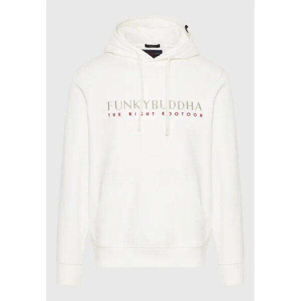 Ανδρική Μπλούζα Φούτερ FUNKY BUDDHA FBM010-006-06 Λευκό - Image 4