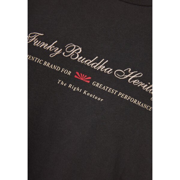 Ανδρική Μπλούζα Μακρύ Μανίκι FUNKY BUDDHA FBM010-006-07 Ανθρακί - Image 6