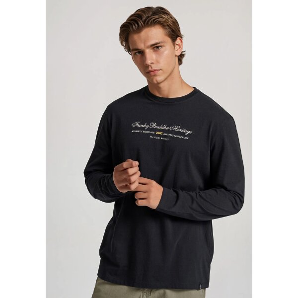 Ανδρική Μπλούζα Μακρύ Μανίκι FUNKY BUDDHA FBM010-006-07 Μαύρο - Image 2