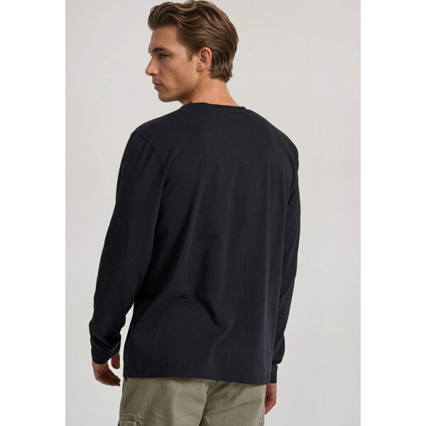 Ανδρική Μπλούζα Μακρύ Μανίκι FUNKY BUDDHA FBM010-006-07 Μαύρο - Image 4