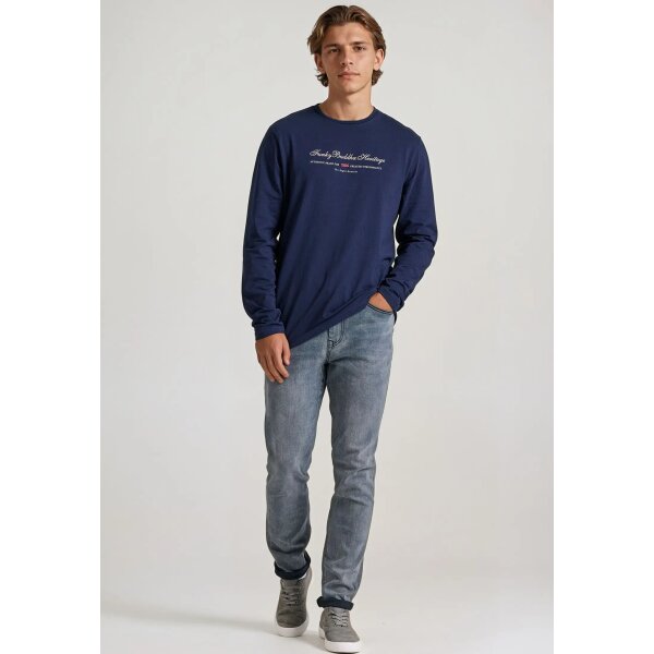 Ανδρική Μπλούζα Μακρύ Μανίκι FUNKY BUDDHA FBM010-006-07 Μπλε - Image 2