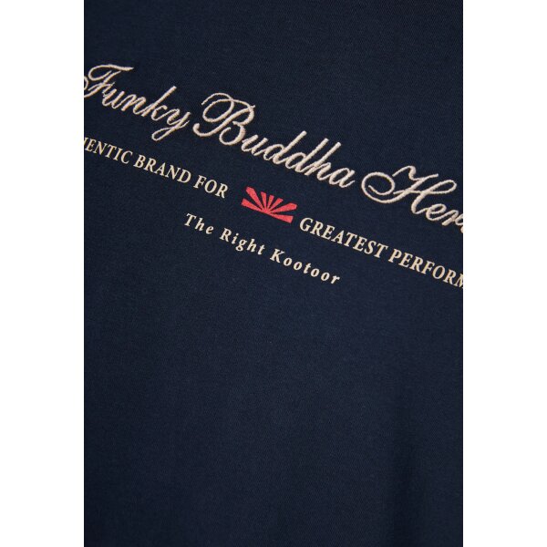 Ανδρική Μπλούζα Μακρύ Μανίκι FUNKY BUDDHA FBM010-006-07 Μπλε - Image 4