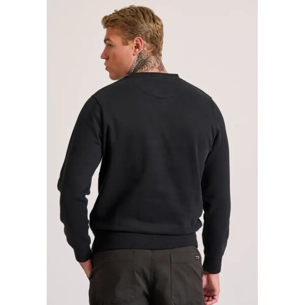 Ανδρική Μπλούζα Φούτερ Λαιμόκοψη FUNKY BUDDHA FBM010-010-06 Μαύρο - Image 4