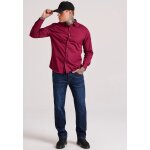 Ανδρικό Πουκάμισο FUNKY BUDDHA FBM010-015-05 Μπορντώ - Image 3