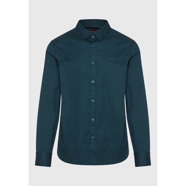 FBM010-015-05_DK_MOSS_6 Ανδρικό Πουκάμισο  FUNKY BUDDHA FBM010-015-05 Πράσινο - Image 1