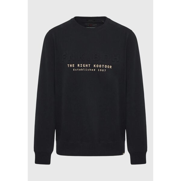 Ανδρική Μπλούζα Φούτερ Λαιμόκοψη FUNKY BUDDHA FBM010-017-06 Μαύρο - Image 1