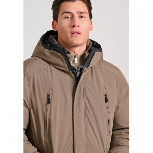 FBM010-041-01_BEIGE_3 Ανδρικό Μπουφάν PARKA FUNKY BUDDHA FBM010-041-01 Μπεζ - Image 3