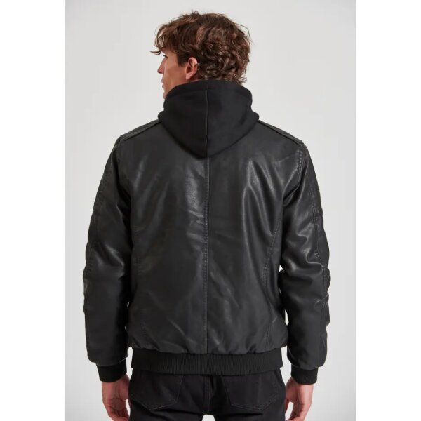 Ανδρικό Μπουφάν BOMBER FUNKY BUDDHA FBM010-061-01 Μαύρο - Image 2