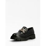 Γυναικεία Μοκασίνια ilary γνήσιο δέρμα Μαύρο GUESS FL7ILRLEA14