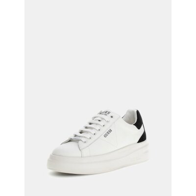 Γυναικεία Sneakers elbina από γνήσιο δέρμα FLJELBLEA12-WHBLK