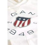 Ανδρική Φούτερ GANT PRINT SWEAT HOODIE 2015087 λευκό - Image 2