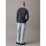 Ανδρική Μπλούζα CALVIN KLEIN J30J323485 BADGE WAFFLE LS Μπλε - Image 3