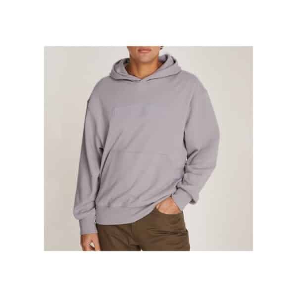 J30J326147-PCR-750x750 Ανδρική Μπλούζα Φούτερ CALVIN KLEIN EMBROIDERED BOX J30J326147 Γκρί - Image 1